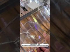 Как эта машина создает идеальную круглую кромку из акрила?