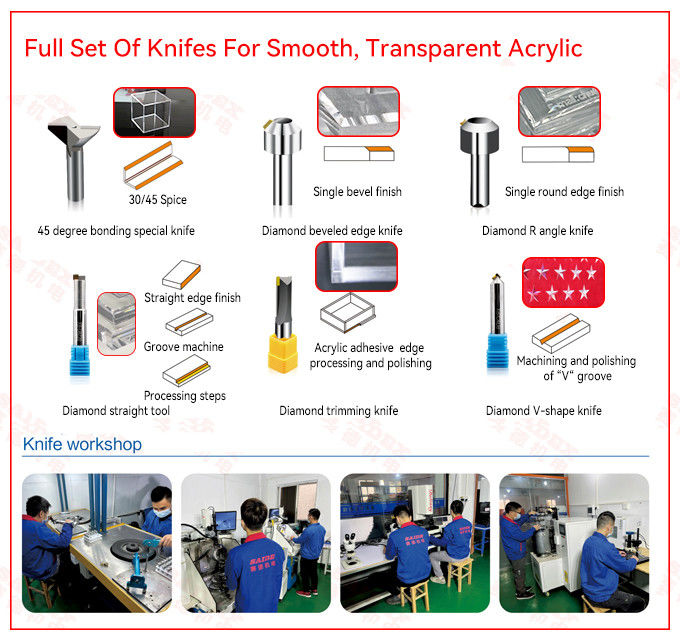 Практичный инструмент для фрезерования с ЧПУ, для резки акрила, промышленный инструмент для снятия фаски с ЧПУ для акрила, высокоскоростная резка