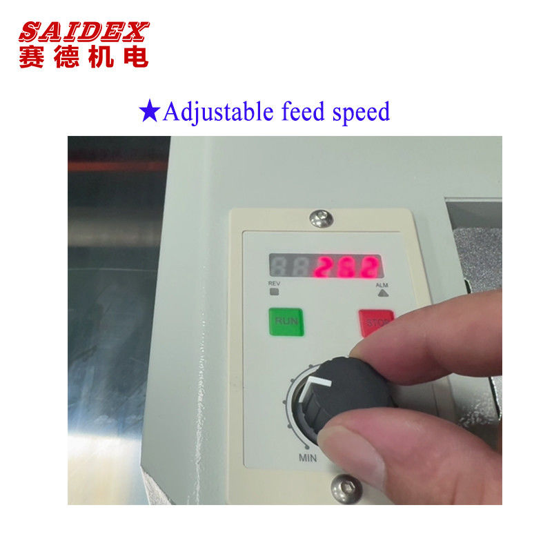 Мини полировальная машина P1080 может полировать толщины до 30 мм, а угол полирования регулируется от 0 до 60 градусов.