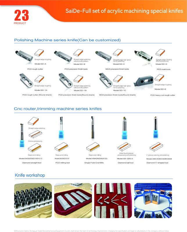 Практичный инструмент для фрезерования с ЧПУ, для резки акрила, промышленный инструмент для снятия фаски с ЧПУ для акрила, высокоскоростная резка