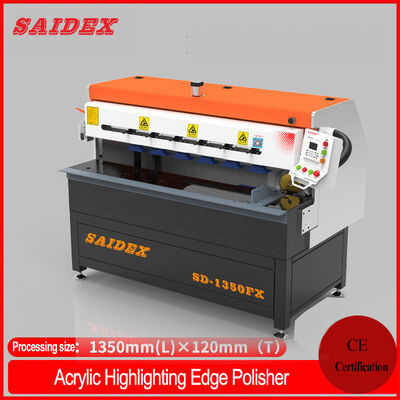 Acrylic Polishing Machine SD-1350FX High Speed 6000-12000rpm Cloth Wheel Servo Feeding 3.5kW Motor